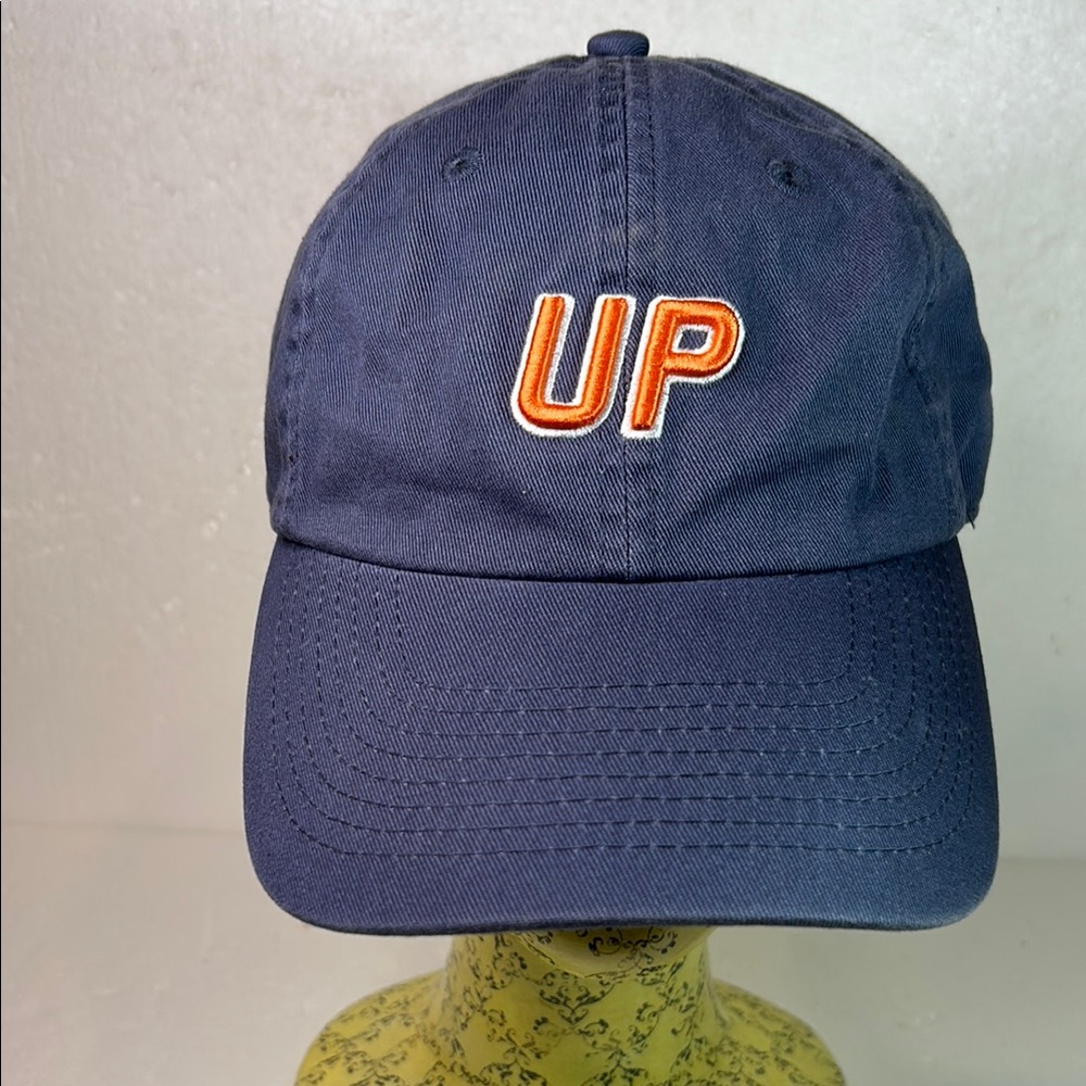 Wheels Up blue cap 100% Cotton with UP logo in orange